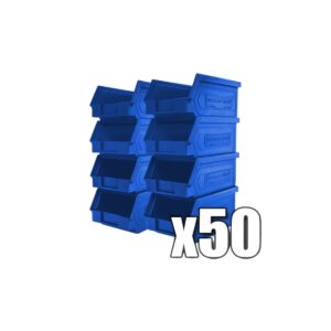 Kit 50 gavetas 1PLZ apilables