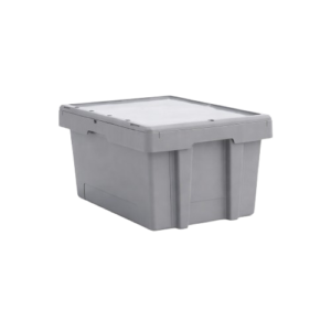 Cajón Gris con Tapa